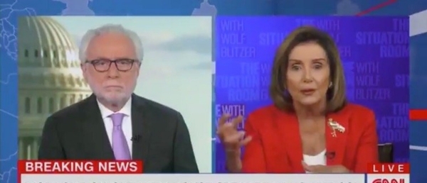 Speaker Pelosi Goes Berserk on Wolf Blitzer When He Calls Her Out For Refusing to Make a Deal on Covid-19 Relief (VIDEO)