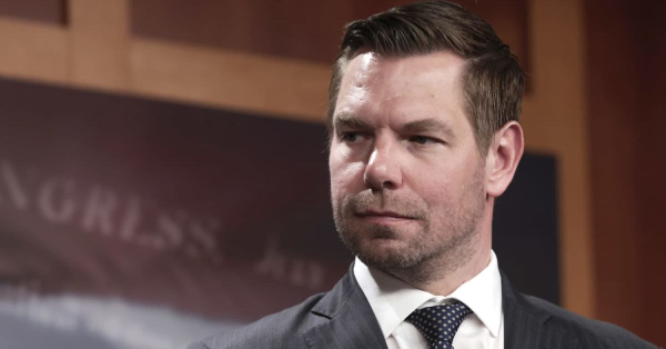 WATCH: Swalwell Rolls Eyes At Trump And Johnson&#039;s &quot;Absurd&quot; Discussion On Election Integrity